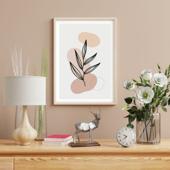 Modern Minimalist Abstract Boho Wall Art Print Home Decor [No Frame] - Picture 2 of 6